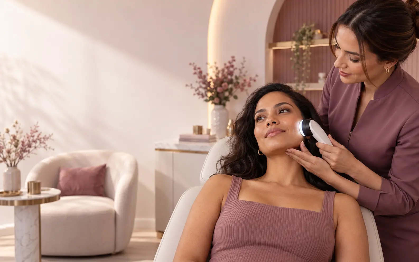 Prévia do modelo rosé e malva